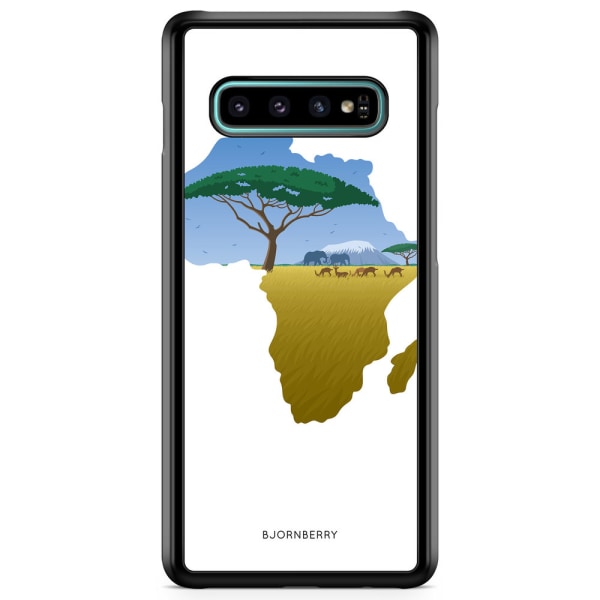 Bjornberry Skal Samsung Galaxy S10 Plus - Afrika Vit