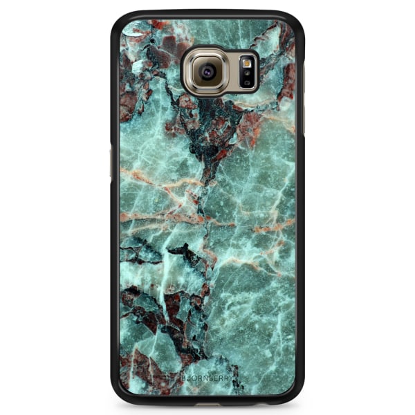 Bjornberry Skal Samsung Galaxy S6 Edge+ - Grön Marmor