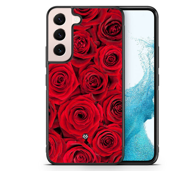 Bjornberry Skal Samsung Galaxy S22 5G -Röda Rosor