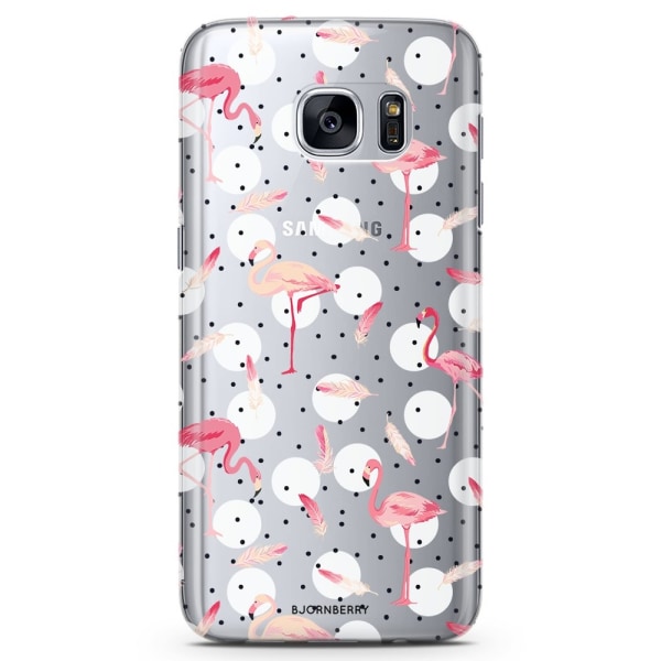 Bjornberry Samsung Galaxy S6 Edge TPU Skal -Flamingos