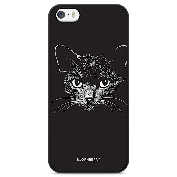 Bjornberry Skal iPhone 5/5s/SE (2016) - Svart/Vit Katt