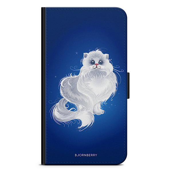 Bjornberry Plånboksfodral Huawei Honor 8 - Vit Katt