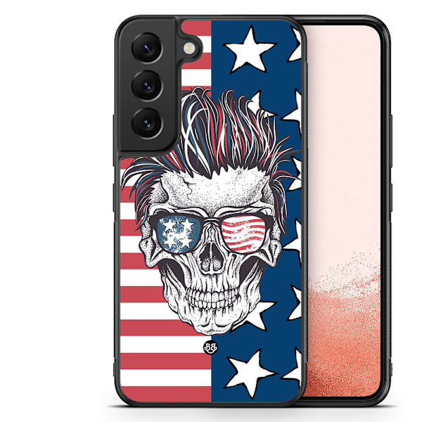 Bjornberry Skal Samsung Galaxy S22 Plus 5G -USA Dödskalle