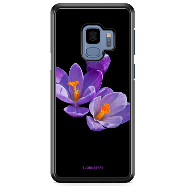 Bjornberry Skal Samsung Galaxy A8 (2018) - Lila Blommor