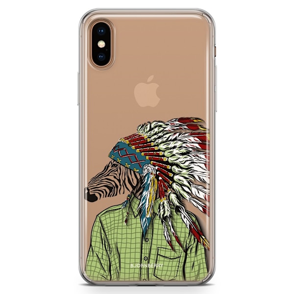 Bjornberry Hybrid Skal iPhone Xs Max  - Hipster Zebra