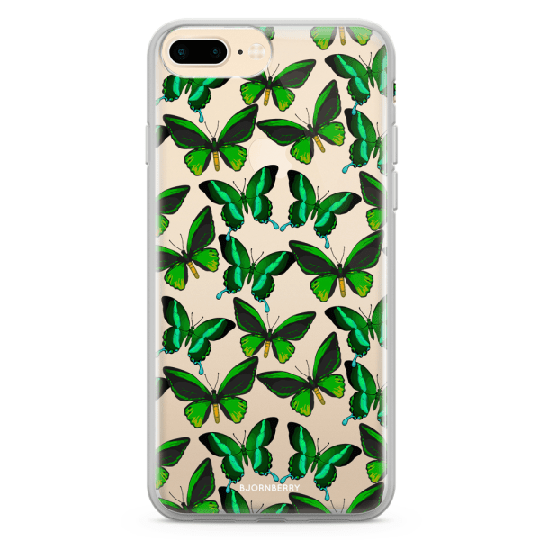 Bjornberry Skal Hybrid iPhone 7 Plus - Fjärilar