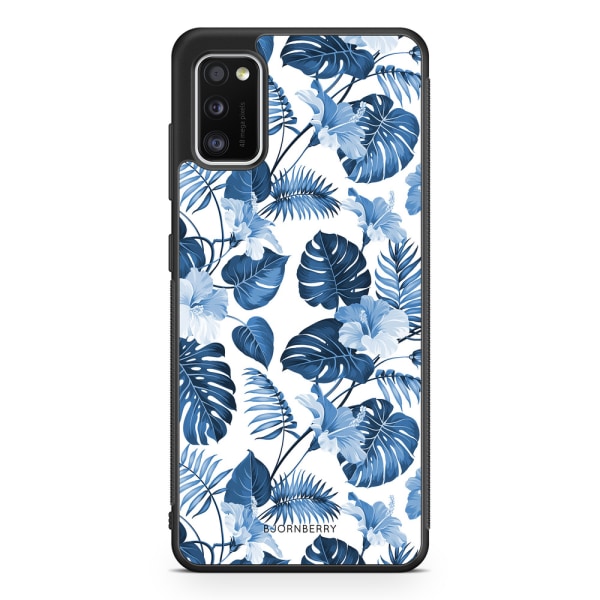 Bjornberry Skal Samsung Galaxy A41 - Blå Blommor