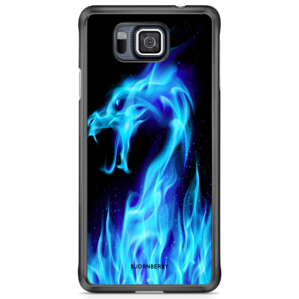 Bjornberry Skal Samsung Galaxy Alpha - Blå Flames Dragon