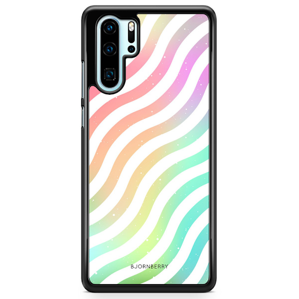 Bjornberry Hårdskal Huawei P30 Pro - Vågig Regnbåge