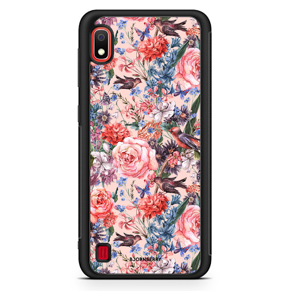 Bjornberry Skal Samsung Galaxy A10 - Fåglar & Blommor