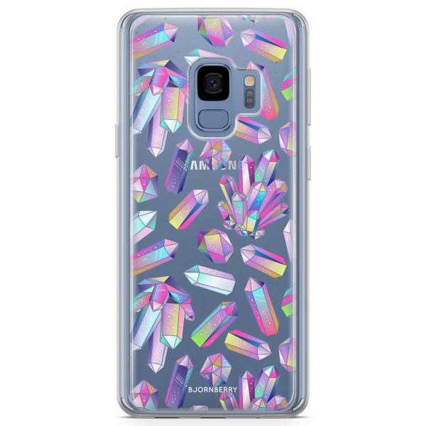 Bjornberry Skal Hybrid Samsung Galaxy S9 - Kristaller Regnbåge
