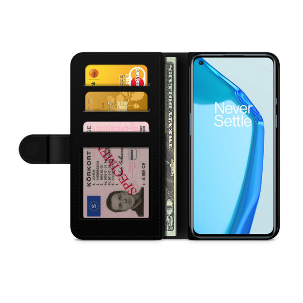 Bjornberry Plånboksfodral OnePlus 9 - Bajsande Enhörning