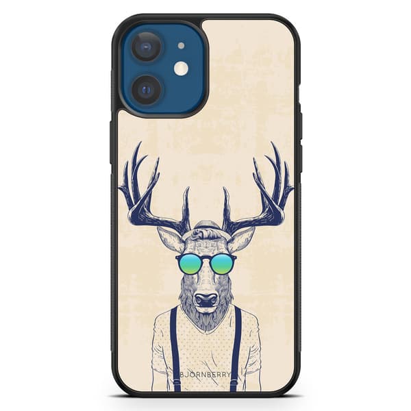 Bjornberry Hårdskal iPhone 12 Mini - Hipster Älg