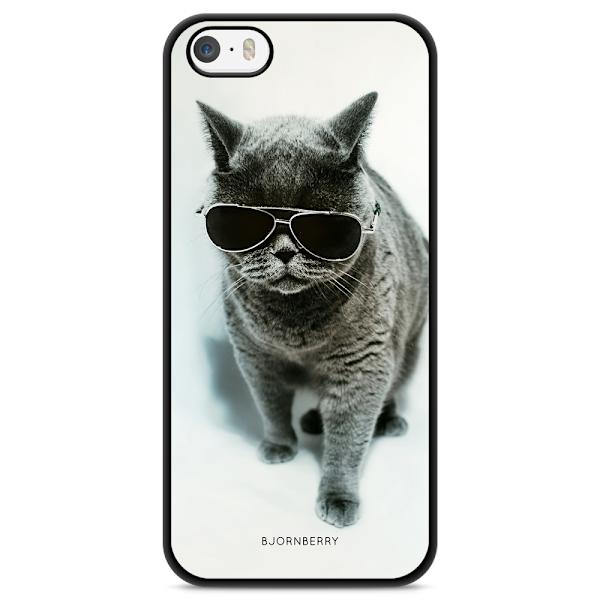 Bjornberry Skal iPhone 5/5s/SE (2016) - Katt Glasögon