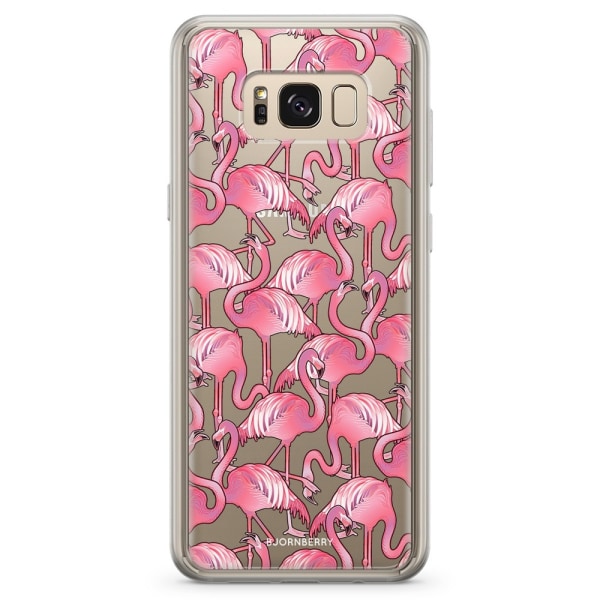 Bjornberry Skal Hybrid Samsung Galaxy S8 - Flamingos