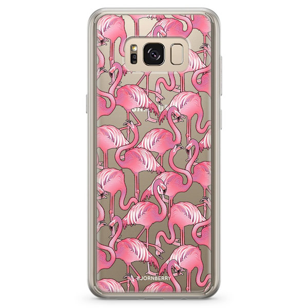 Bjornberry Skal Hybrid Samsung Galaxy S8 - Flamingos