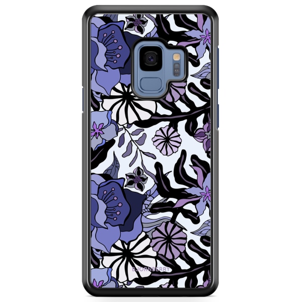 Bjornberry Skal Samsung Galaxy S9 - Lila Blommor