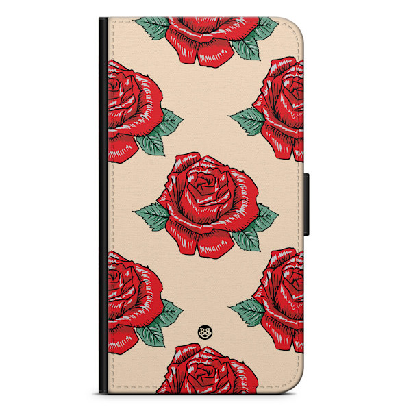 Bjornberry Fodral Samsung Galaxy J6 - Rosor Mönster