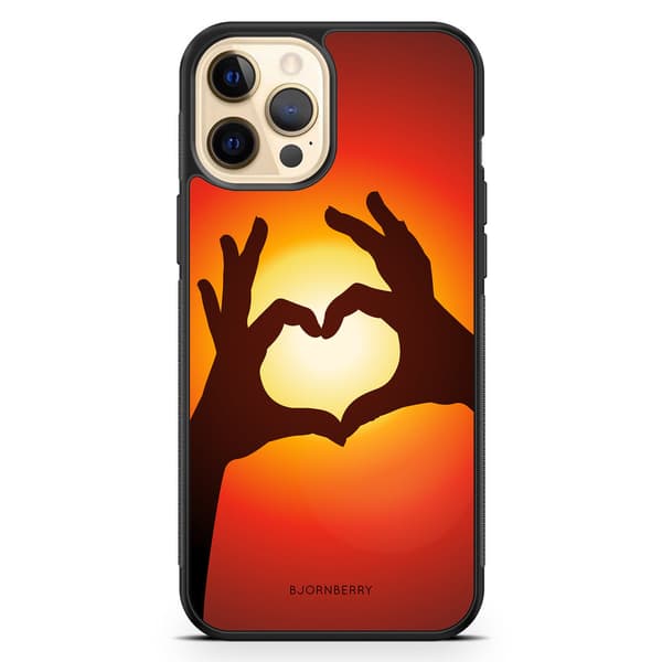 Bjornberry Hårdskal iPhone 12 Pro Max - Hand Hjärta