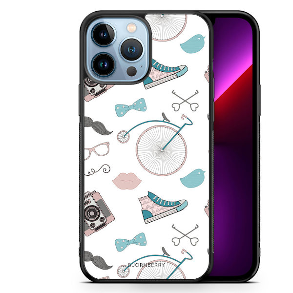 Bjornberry Skal iPhone 13 Pro Max - Hipster Mönster