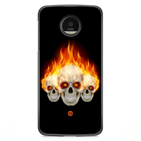 Bjornberry Skal Motorola Moto G5S Plus - Flames Dödskallar