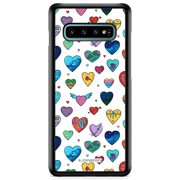 Bjornberry Skal Samsung Galaxy S10 Plus - Hjärtan