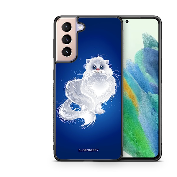 Bjornberry Skal Samsung Galaxy S21 FE 5G - Vit Katt