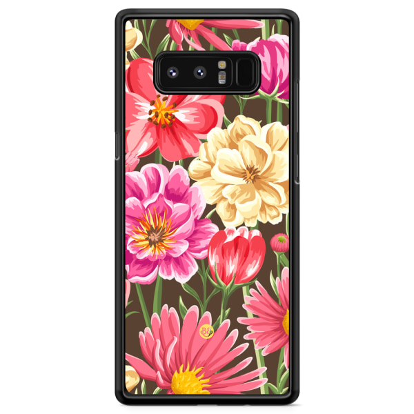 Bjornberry Skal Samsung Galaxy Note 8 - Sömlösa Blommor