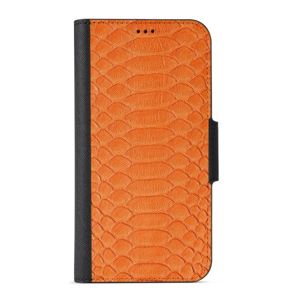 Naive iPhone 11 Plånboksfodral - Orange Snake