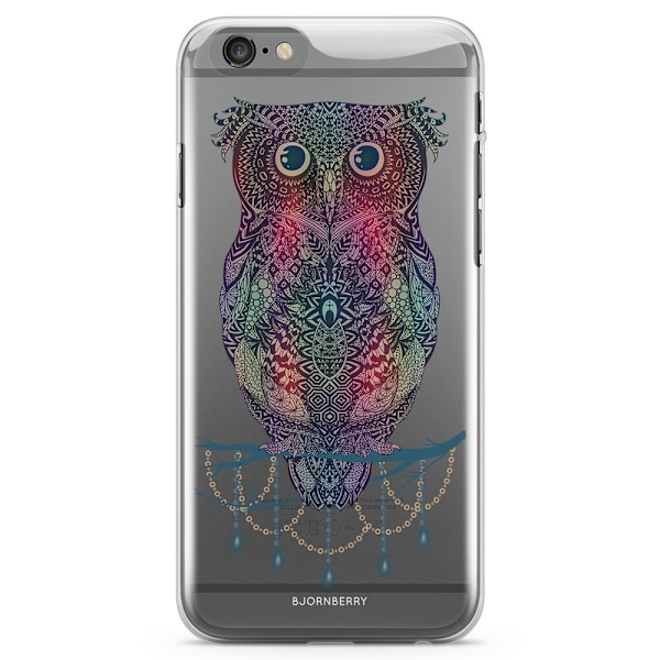 Bjornberry iPhone 6/6s TPU Skal - Mandala Uggla