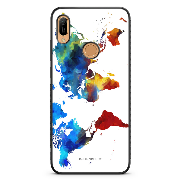 Bjornberry Skal Huawei Y6 2019 - Världskarta