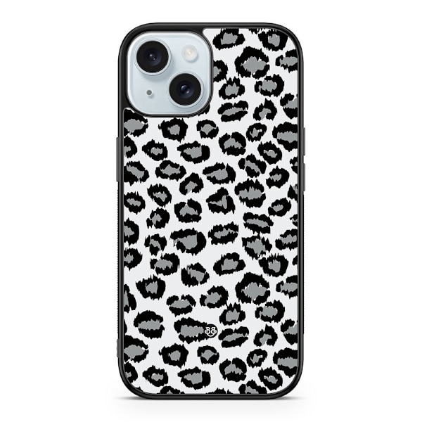 Bjornberry Skal iPhone 15 - Grå Leopard