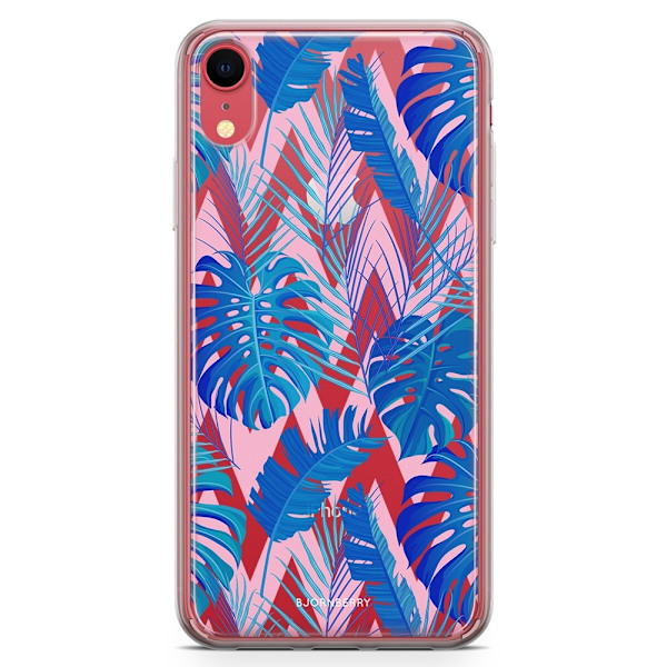 Bjornberry Hybrid Skal iPhone XR  - Tropical Pattern