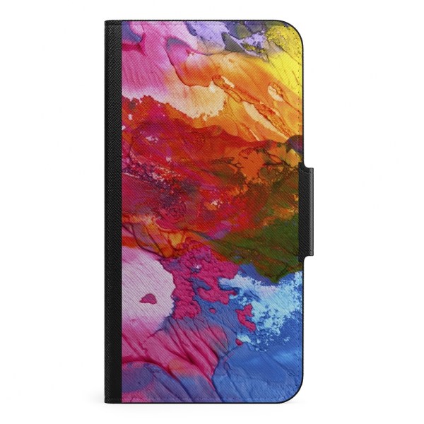 Naive iPhone 13 Mini Plånboksfodral - Rainbow Ink