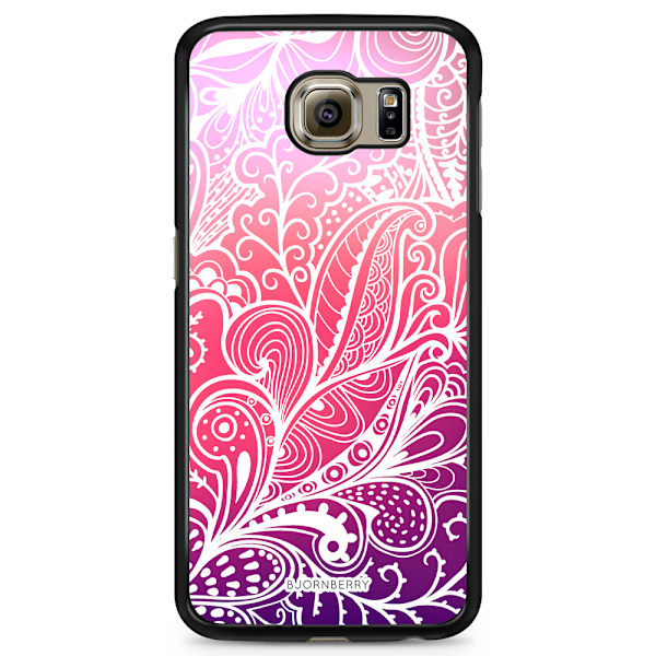 Bjornberry Skal Samsung Galaxy S6 Edge - Färgglada Blommor