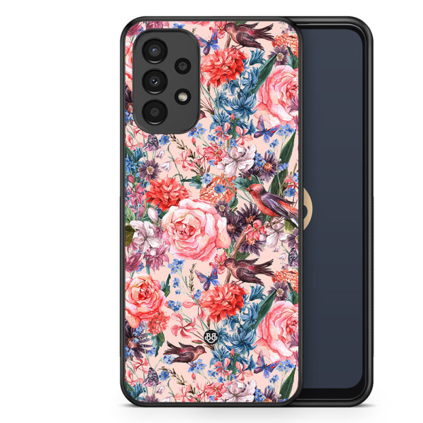 Bjornberry Skal Samsung Galaxy A13 - Fåglar & Blommor