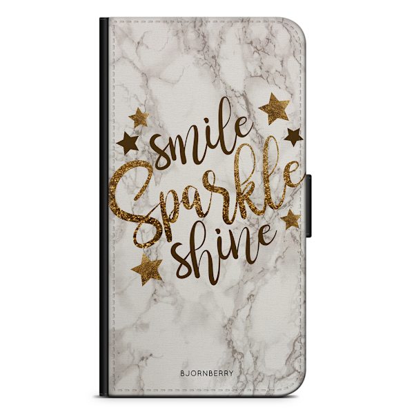 Bjornberry Fodral Samsung Galaxy A6+ (2018)-Smile,Sparkle,Shine