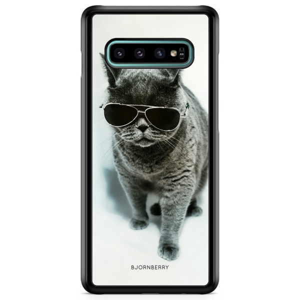 Bjornberry Skal Samsung Galaxy S10 - Katt Glasögon