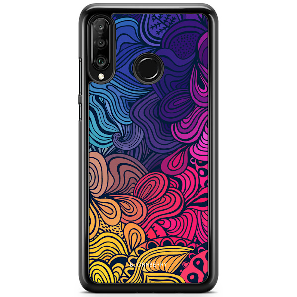 Bjornberry Hårdskal Huawei P30 Lite - Retro Blommor