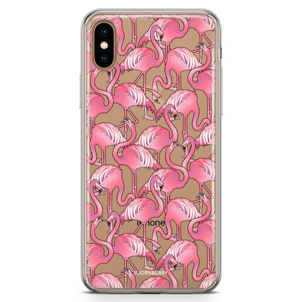 Bjornberry Hybrid Skal iPhone Xs Max  - Flamingos