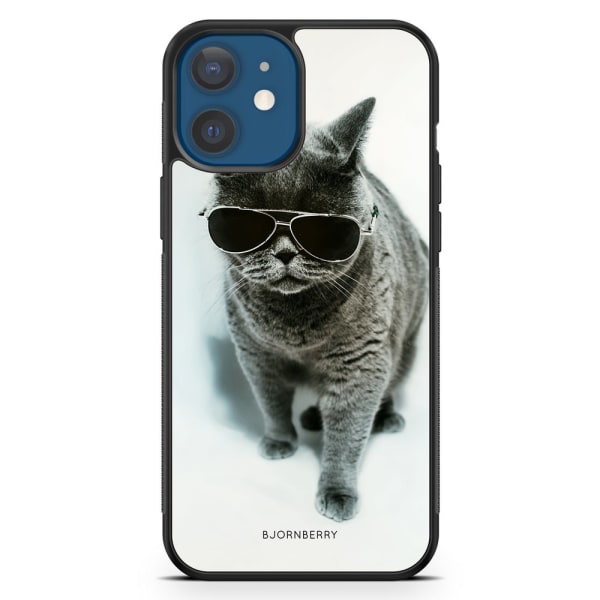 Bjornberry Hårdskal iPhone 12 Mini - Katt Glasögon