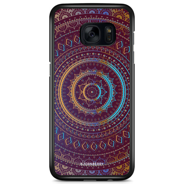 Bjornberry Skal Samsung Galaxy S7 Edge - Lila/Guld Mandala