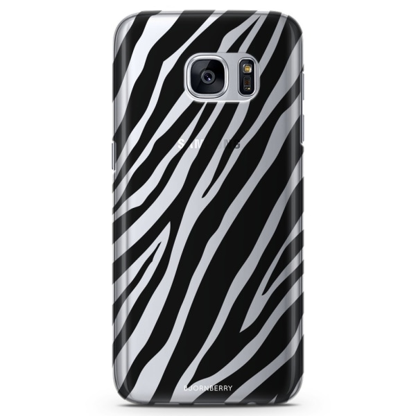 Bjornberry Samsung Galaxy S7 Edge TPU Skal -Zebra