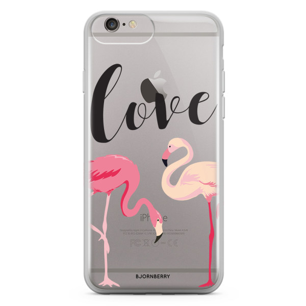 Bjornberry Skal Hybrid iPhone 6/6s Plus - Love Flamingo