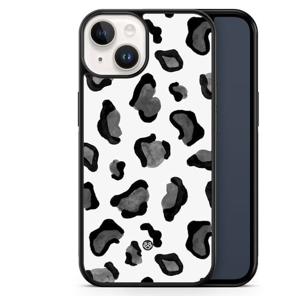 Bjornberry Skal iPhone 14 -Grå Leopard