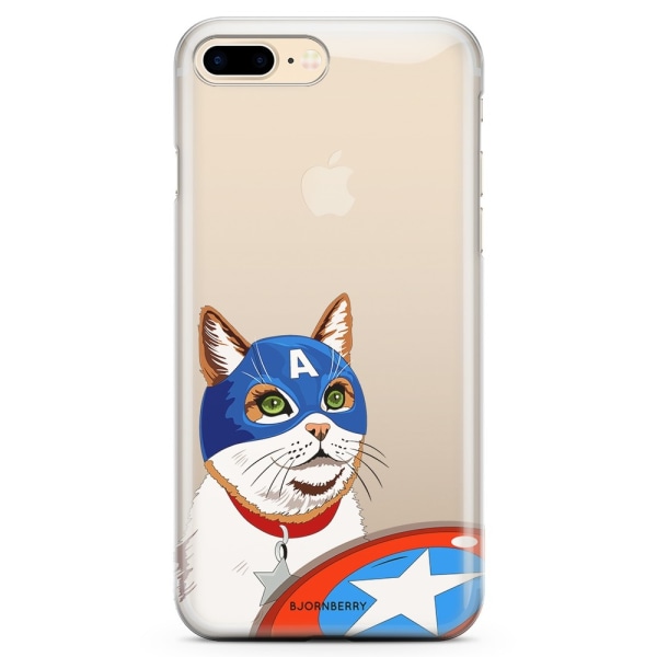 Bjornberry iPhone 7 Plus TPU Skal - Kapten Katt