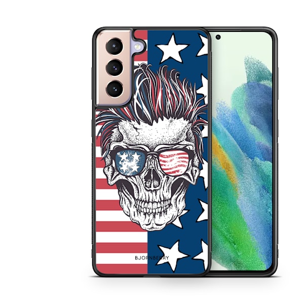 Bjornberry Skal Samsung Galaxy S21 FE 5G - USA Dödskalle
