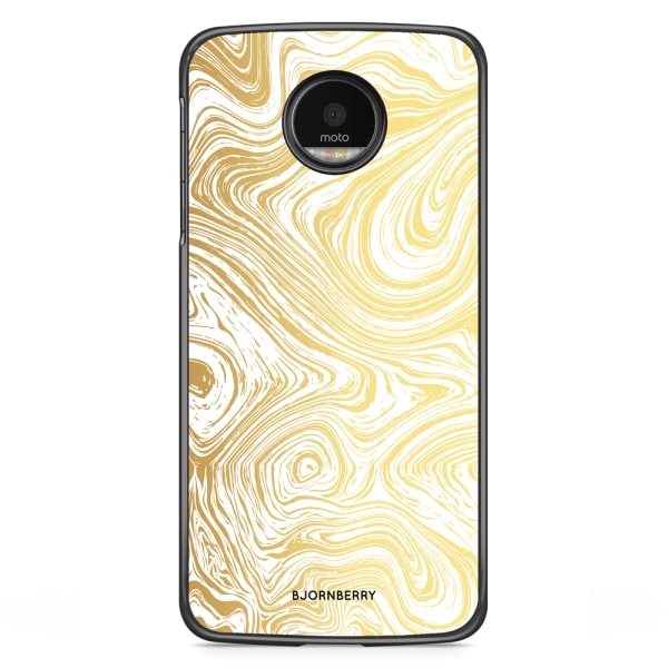 Bjornberry Skal Motorola Moto G5S Plus - Guld Marmor