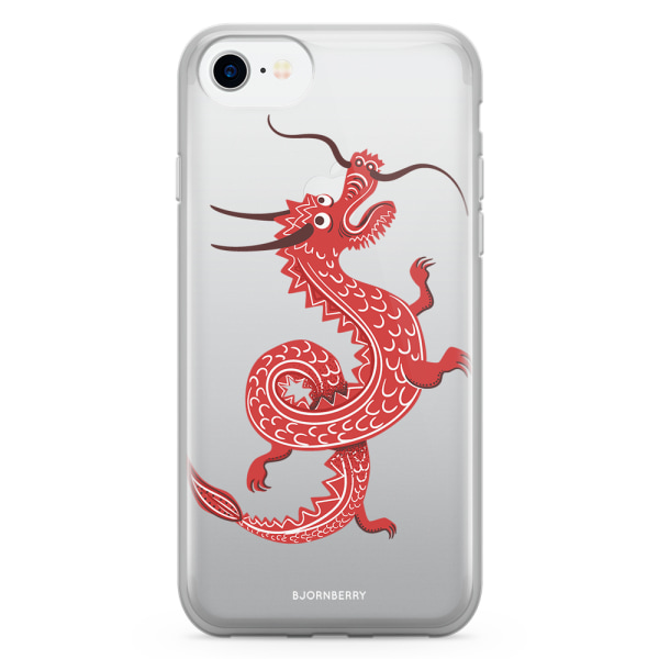 Bjornberry Skal Hybrid iPhone 7 - Röd Drake