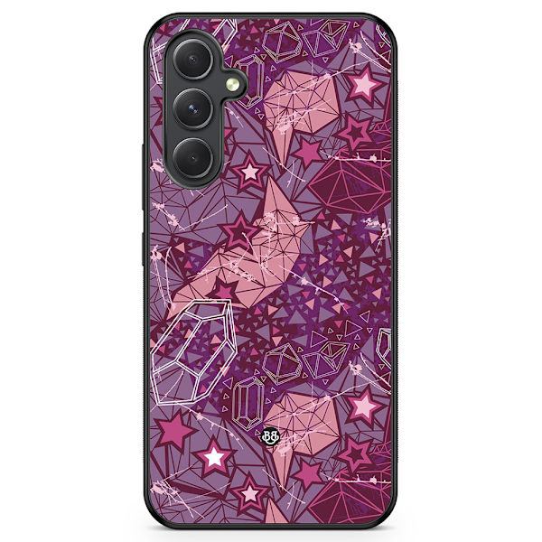 Bjornberry Skal Samsung Galaxy A54 5G -Lila Stjärnor